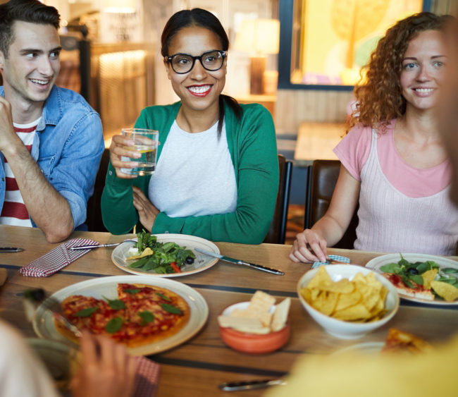 Conversation by dinner