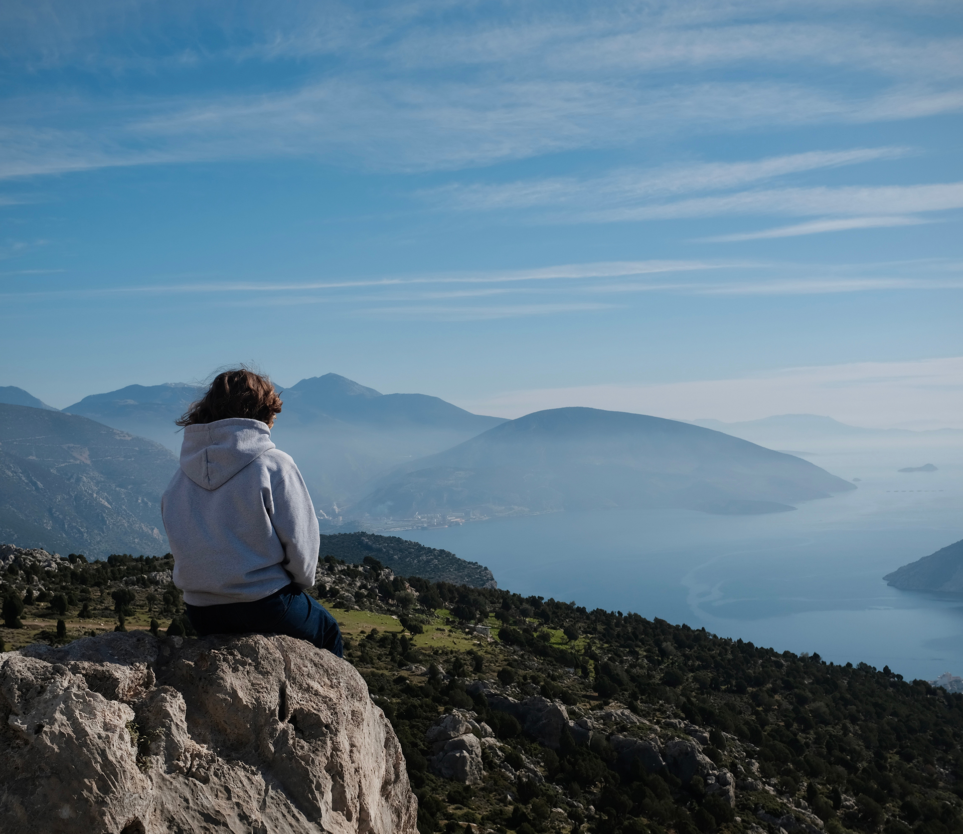 meditation on a mountain